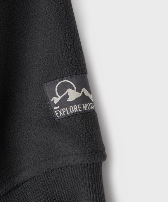 Sweat zippé à capuche doublé sherpa garçon vue2 - GEMO (ENFANT) - GEMO