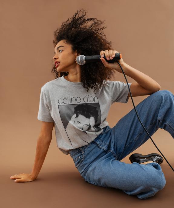 Tee-shirt col rond imprimé femme - Celine Dion vue1 - CELINE DION - GEMO