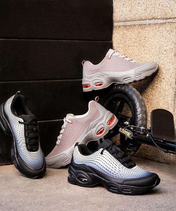 Baskets basses à semelle bulle d'air translucide homme vue6 - 5 MILES - GEMO