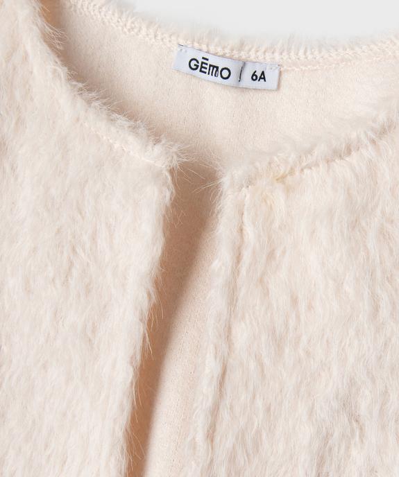 Gilet sans manches porté ouvert en fourrure imitation fille vue2 - GEMO (ENFANT) - GEMO