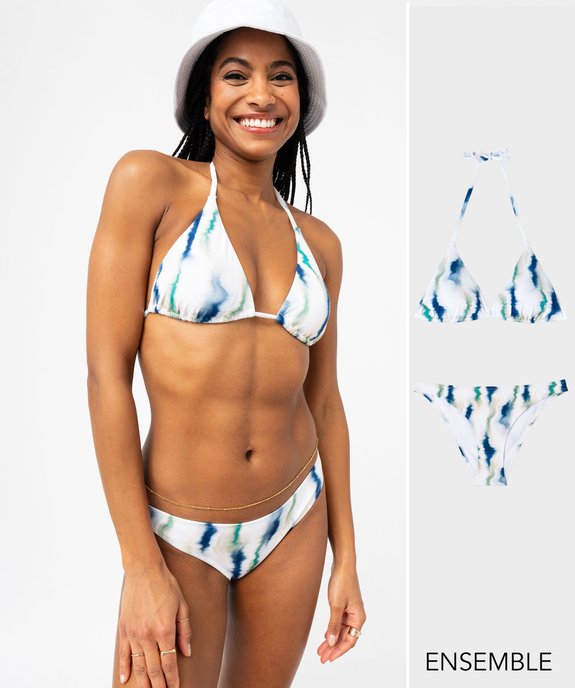Ensemble maillot de bain deux pièces tie and dye  - GEMO
