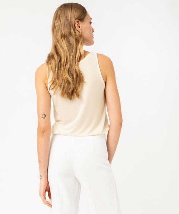Débardeur à col rond avec motif positif femme vue3 - GEMO 4G FEMME - GEMO