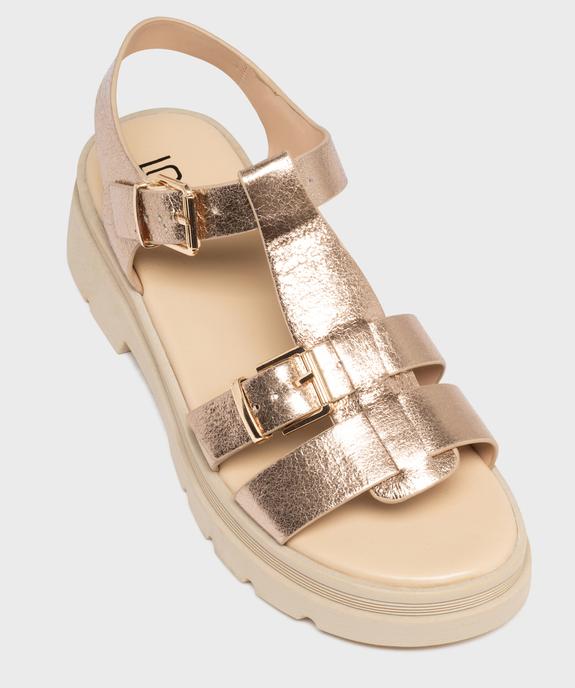 Sandales à brides sur semelle crantée femme - 5 Miles vue5 - 5 MILES - GEMO