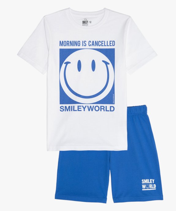 Pyjashort garçon avec motif XXL - Smiley vue1 - SMILEY DTR - GEMO