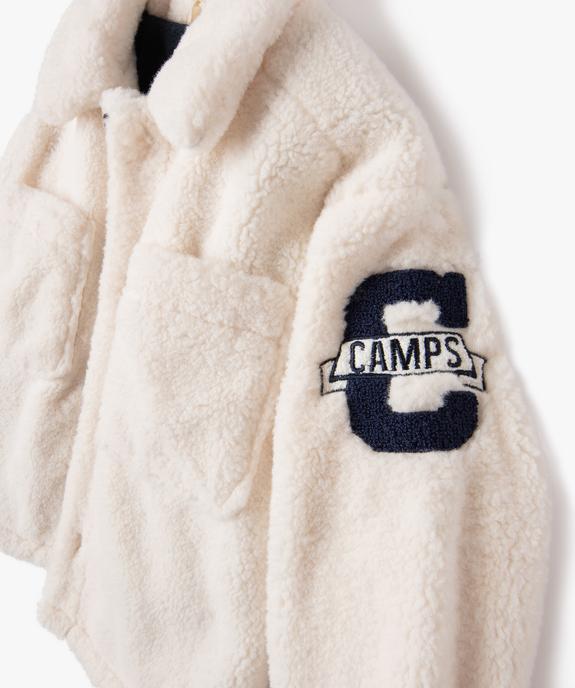Blouson en maille peluche fille - Camps United vue3 - CAMPS UNITED - GEMO
