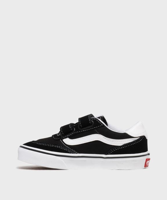 Baskets basses à scratch en toile et suédine fille - Vans vue3 - VANS - GEMO