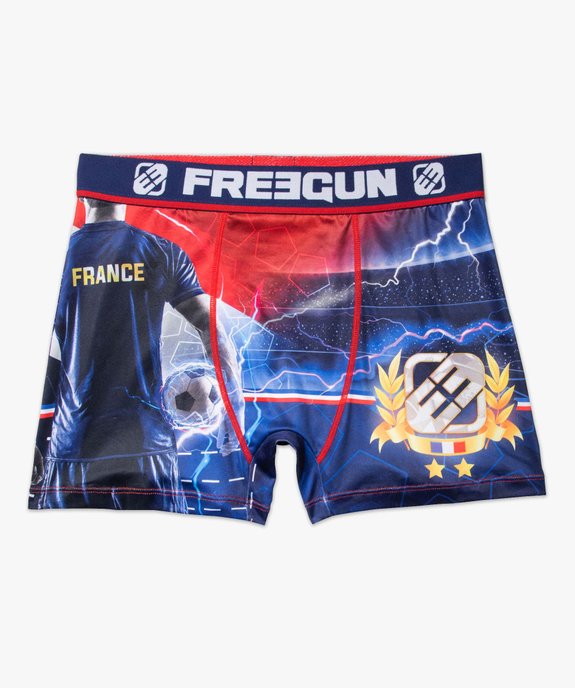 Boxer homme à motifs équipe de France de foot - Freegun vue4 - FREEGUN - GEMO