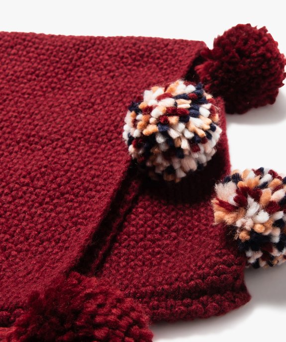 Echarpe à pompons forme snood fille vue2 - GEMO 4G FILLE - GEMO