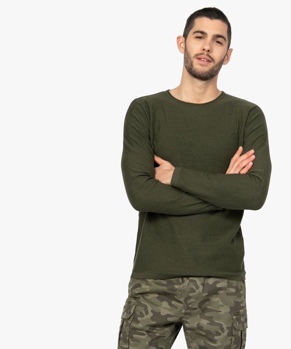 Pull homme en maille fine et col roulotté vue1 - GEMO (HOMME) - GEMO