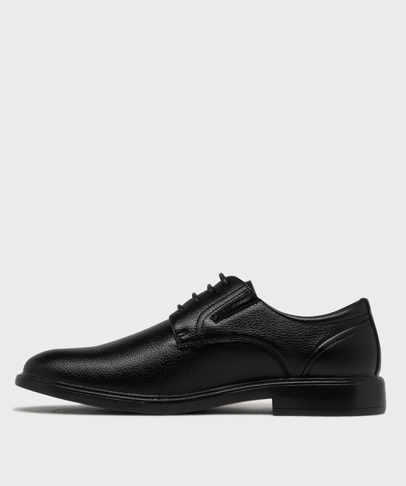 Derbies grainés à lacets et élastiques de confort homme vue3 - MARIO BALDANO - GEMO