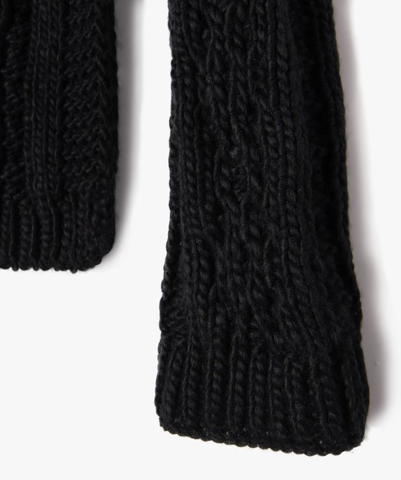 Echarpe en gosse maille torsadée femme vue2 - GEMO (ACCESS) - GEMO