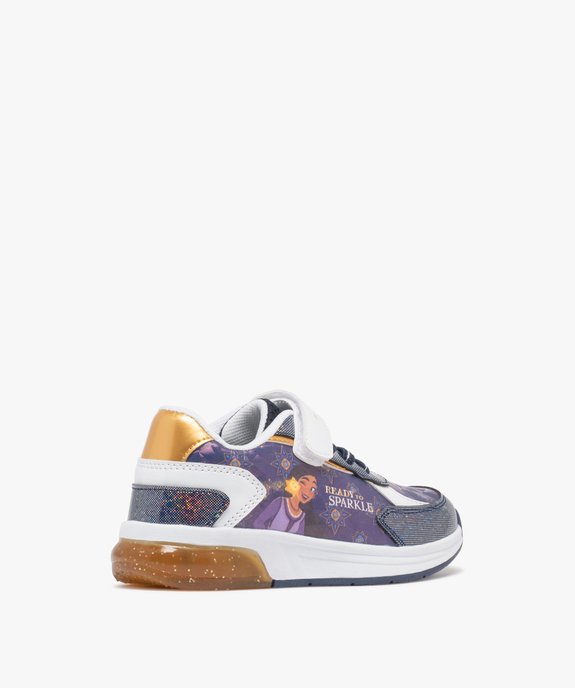 Baskets basses imprimées à semelle lumineuse fille - Disney Wish vue4 - WISH - GEMO