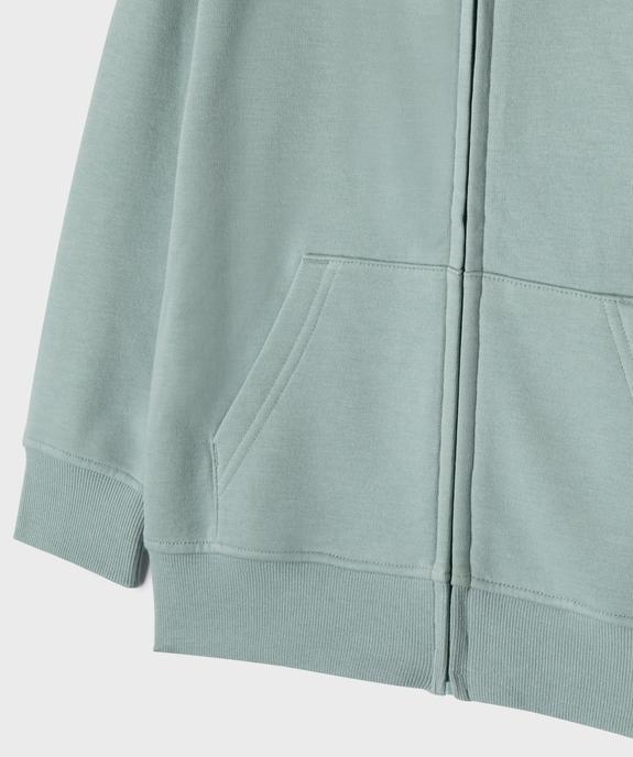 Sweat zippé à capuche en molleton garçon vue2 - GEMO 4G GARCON - GEMO