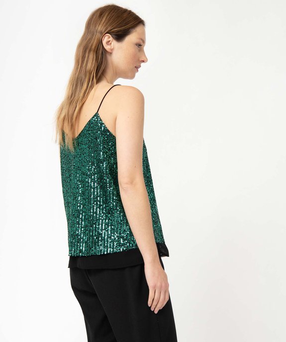 Débardeur de soirée femme avec sequins brodés vue3 - GEMO(FEMME PAP) - GEMO