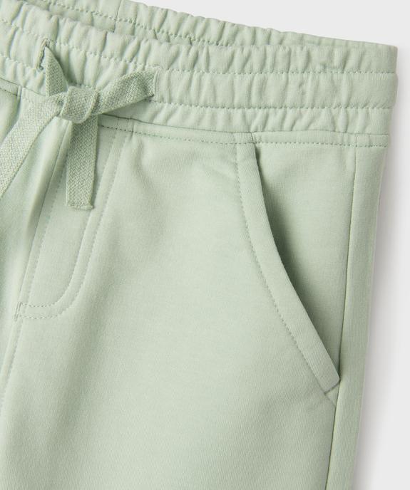 Short en maille coupe large avec taille ajustable garçon vue2 - GEMO (ENFANT) - GEMO