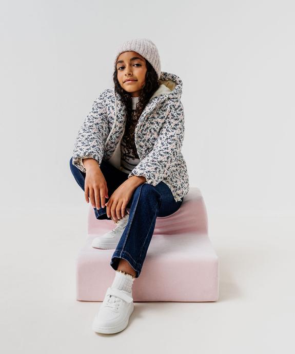 Blouson matelassé à capuche doublé polaire fille vue1 - GEMO 4G FILLE - GEMO