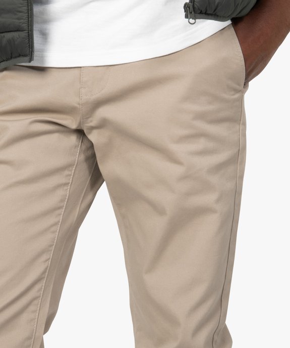 Pantalon chino homme coupe regular vue2 - GEMO (HOMME) - GEMO