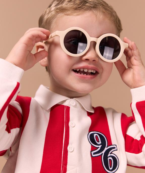 Sweat à rayures avec col polo bébé garçon - LuluCastagnette vue6 - LULU CASTAGNETTE GEMO FOR GOOD - GEMO