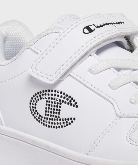 Baskets basses à strass et scratch fille - Champion vue6 - CHAMPION USA - GEMO
