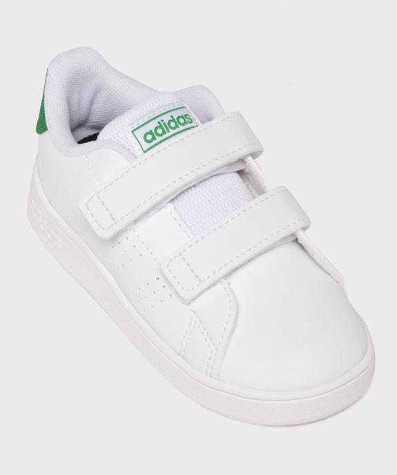 Baskets basses à scratch modèle Advantage CF garçon - Adidas vue5 - ADIDAS - GEMO