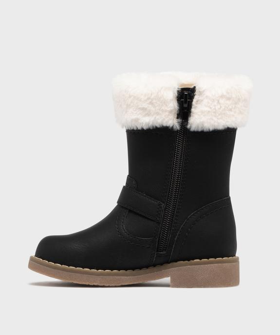 Bottines avec fourrure imitation et paillettes fille - Lovely Wings vue3 - LOVELY WINGS - GEMO