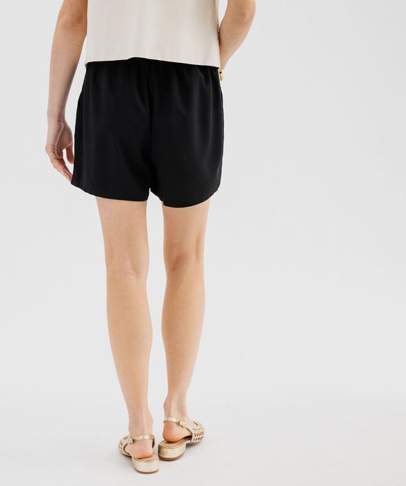 Short ample en viscose fluide femme vue3 - GEMO 4G FEMME - GEMO