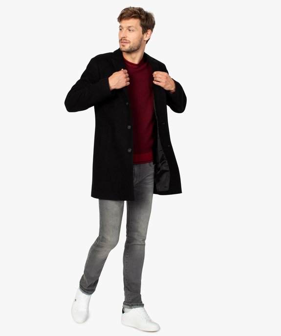 Manteau homme élégant longueur 3/4 vue5 - GEMO (HOMME) - GEMO