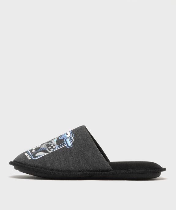 Chaussons mules avec motif jeu vidéo garçon vue3 - GEMO 4G GARCON - GEMO