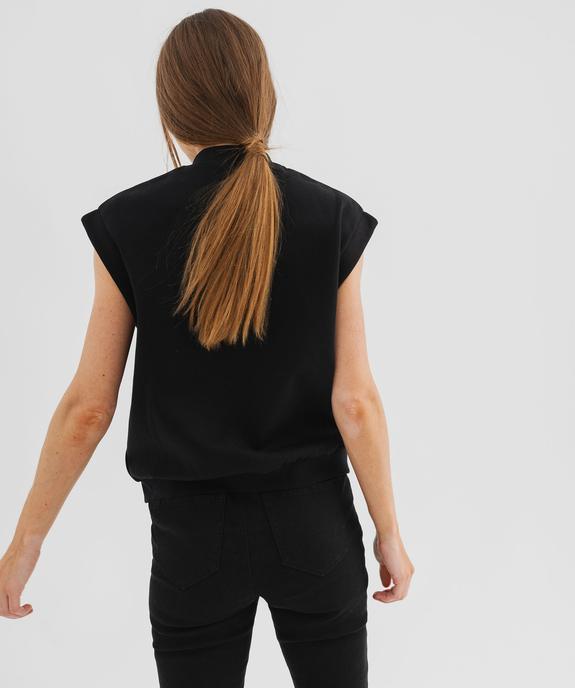 Sweat sans manches fermeture boutons pression femme  vue4 - GEMO(FEMME PAP) - GEMO