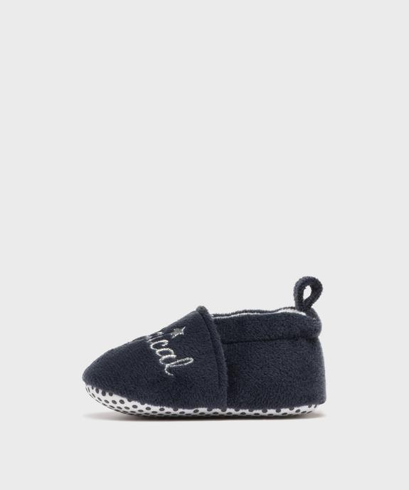 Chaussons de naissance Noël brodé bébé vue3 - LITTLE LOVE - GEMO