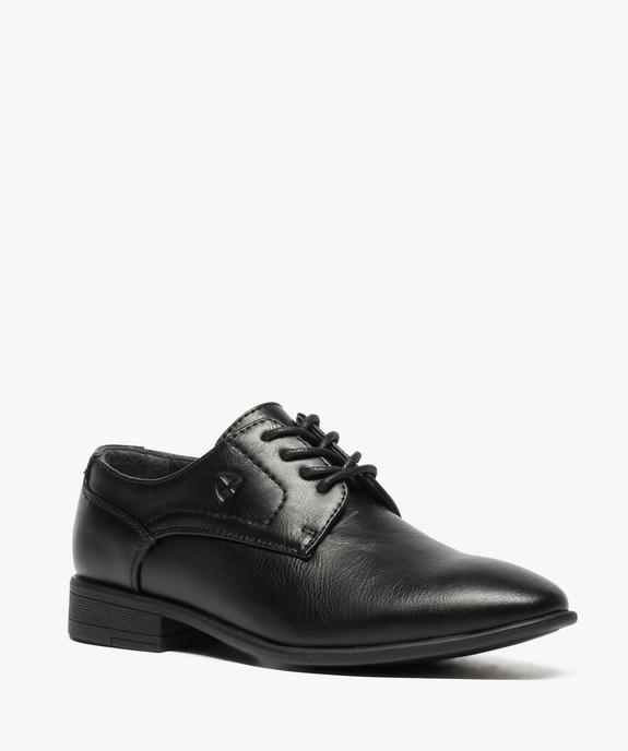 Derbies garçon unies à lacets vue2 - GEMO (ENFANT) - GEMO