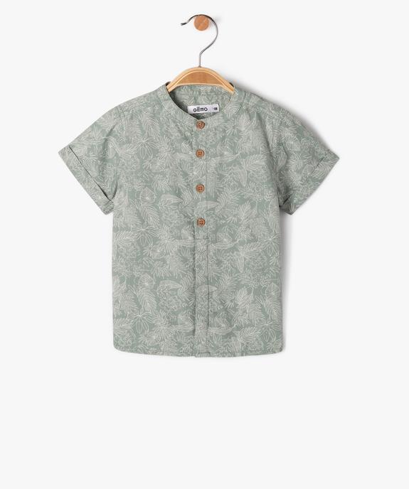 Chemise à manches courtes à col rond bébé garçon vue2 - GEMO(BEBE DEBT) - GEMO