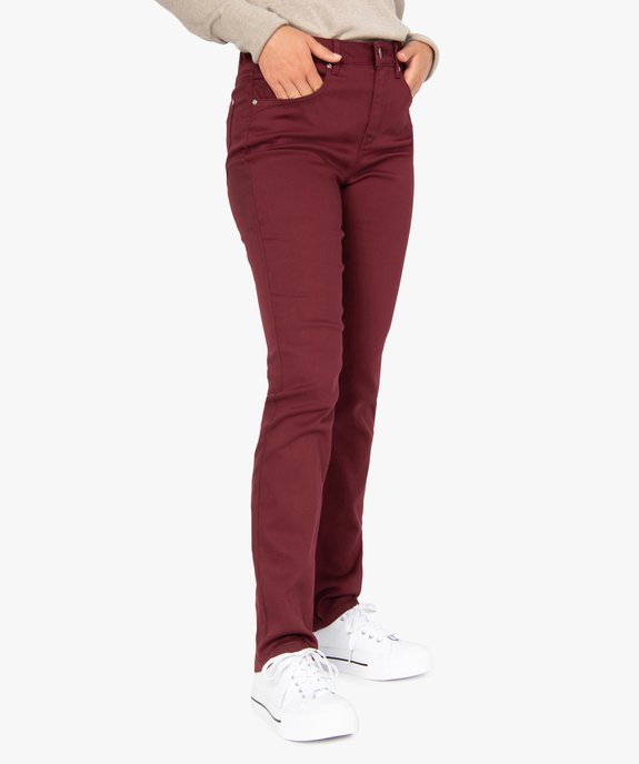 Pantalon femme coupe Regular en stretch vue1 - GEMO(FEMME PAP) - GEMO
