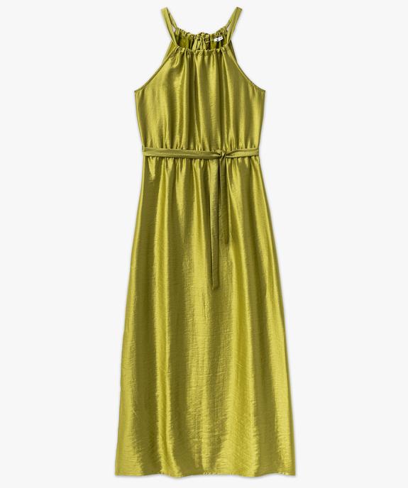 Robe longue satinée sans manches femme - GEMO(FEMME PAP) Robe longue satinée sans manches femme vue4 - GEMO(FEMME PAP) - GEMO