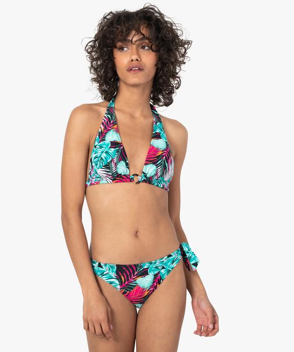 Haut de maillot de bain femme forme triangle vue3 - GEMO 4G FEMME - GEMO