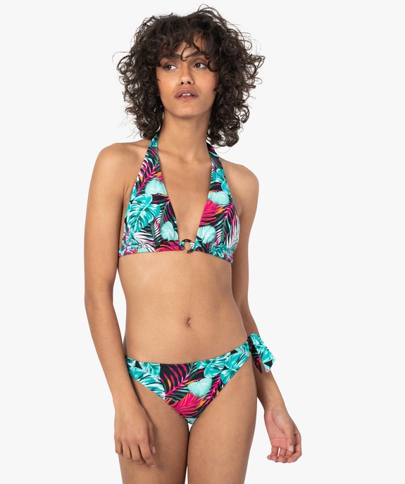Haut de maillot de bain femme forme triangle vue3 - GEMO 4G FEMME - GEMO