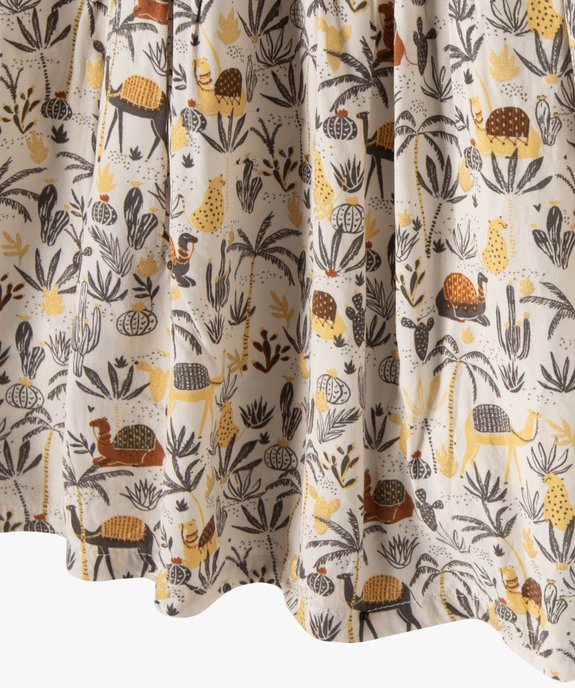 Robe bébé fille imprimée avec smocks et volants vue2 - GEMO(BEBE DEBT) - GEMO