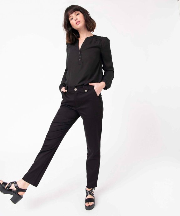 Blouse femme avec manches longues retroussables  vue5 - GEMO(FEMME PAP) - GEMO