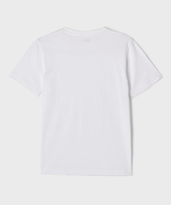 Tee-shirt à manches courtes uni garçon vue6 - GEMO (JUNIOR) - GEMO