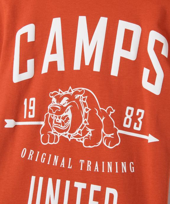 Tee-shirt à manches courtes avec logo XXL garçon - Camps United vue3 - CAMPS - GEMO