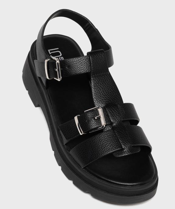 Sandales à brides sur semelle crantée femme - 5 Miles vue5 - 5 MILES - GEMO