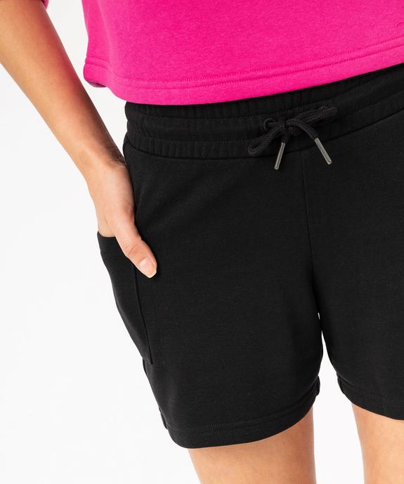 Short femme en maille avec ceinture élastiquée vue2 - GEMO(FEMME PAP) - GEMO