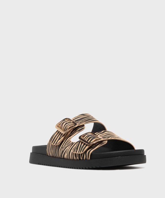 Mules à larges brides ont toile femme - 5 Miles vue2 - 5 MILES - GEMO