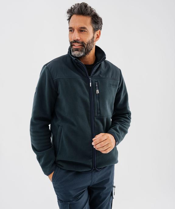 Sweat zippé en polaire avec col montant homme - Roadsign vue1 - ROADSIGN G4G - GEMO