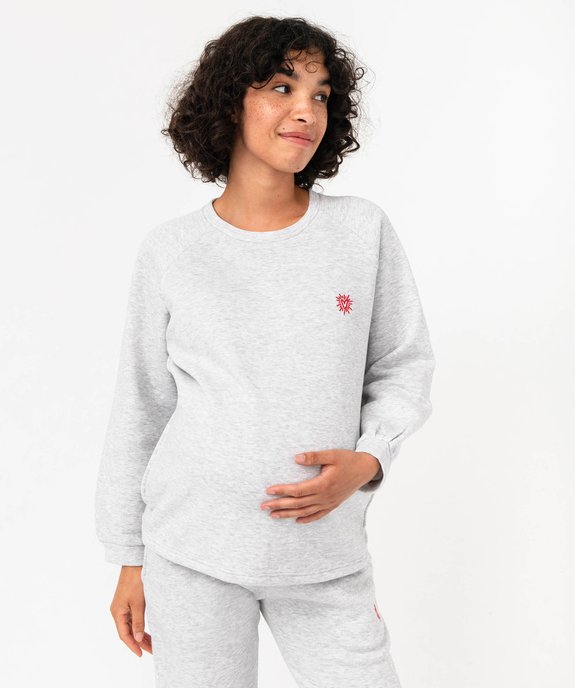 Sweat femme spécial maternité vue2 - GEMO 4G FEMME - GEMO