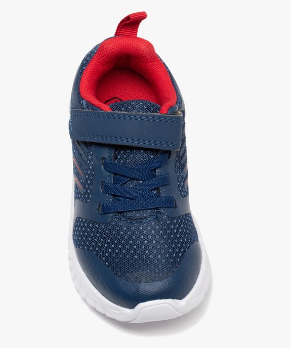 Baskets garçon running en mesh extralégères à scratch vue5 - GEMO (ENFANT) - GEMO