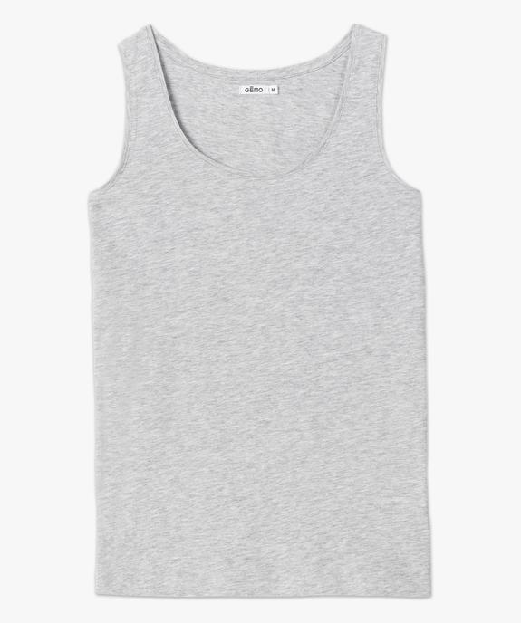 Débardeur femme en coton à col rond vue4 - GEMO(FEMME PAP) - GEMO