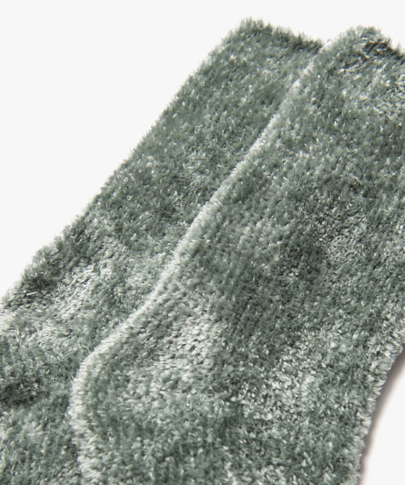 Chaussettes en maille chenille douce et épaisse femme vue2 - GEMO 4G FEMME - GEMO
