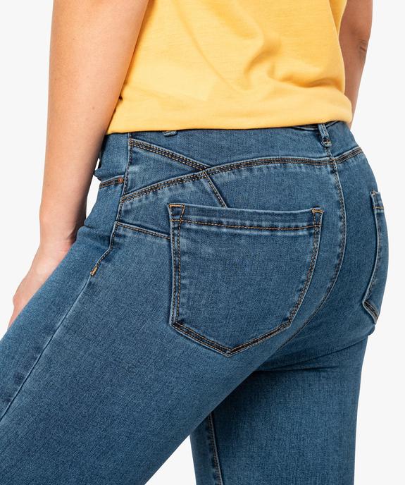 Jean femme skinny push-up uni vue2 - FOLLOW ME - GEMO