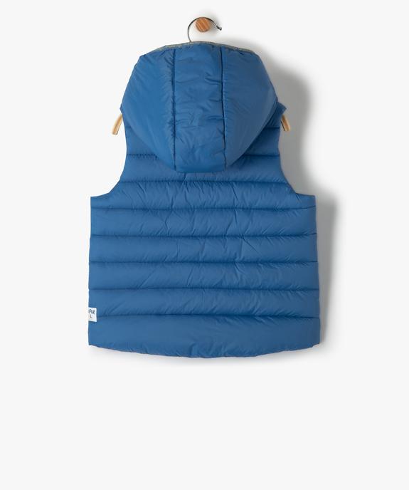 Blouson bébé garçon sans manches avec capuche vue4 - GEMO(BEBE DEBT) - GEMO